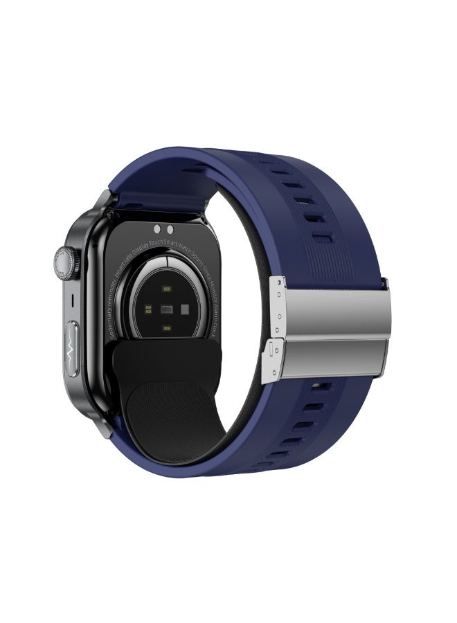 Domars Smart Watch for Women Men,Sports Modes Smartwatch with 2.06" HD Touchsreen, with Real-Time Monitoring of Heart Rate, Blood Oxygen, Body Temperature, Blood Pressure, Sleep Auality and Stress Levels.Bluetooth Call & Music Control Fitness Watch for iPhone/Android (Blue) - Image 4